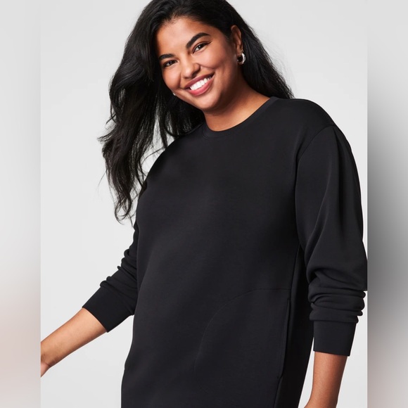 NEW Spanx Air Essentials Crewneck Dress Women's Size Small Black - Picture 3 of 7